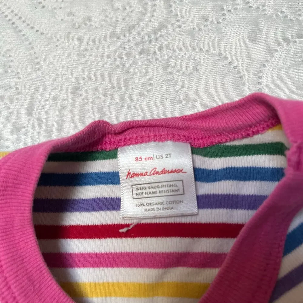 Hanna Andersson Organic Cotton PJ Top Size 2T